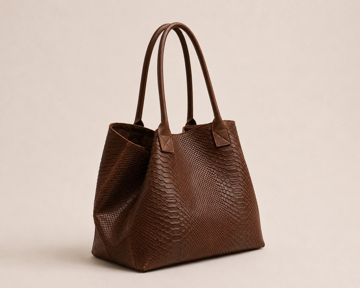 Sac à main LOLITA –coloris marron- cuir italien 🇮🇹