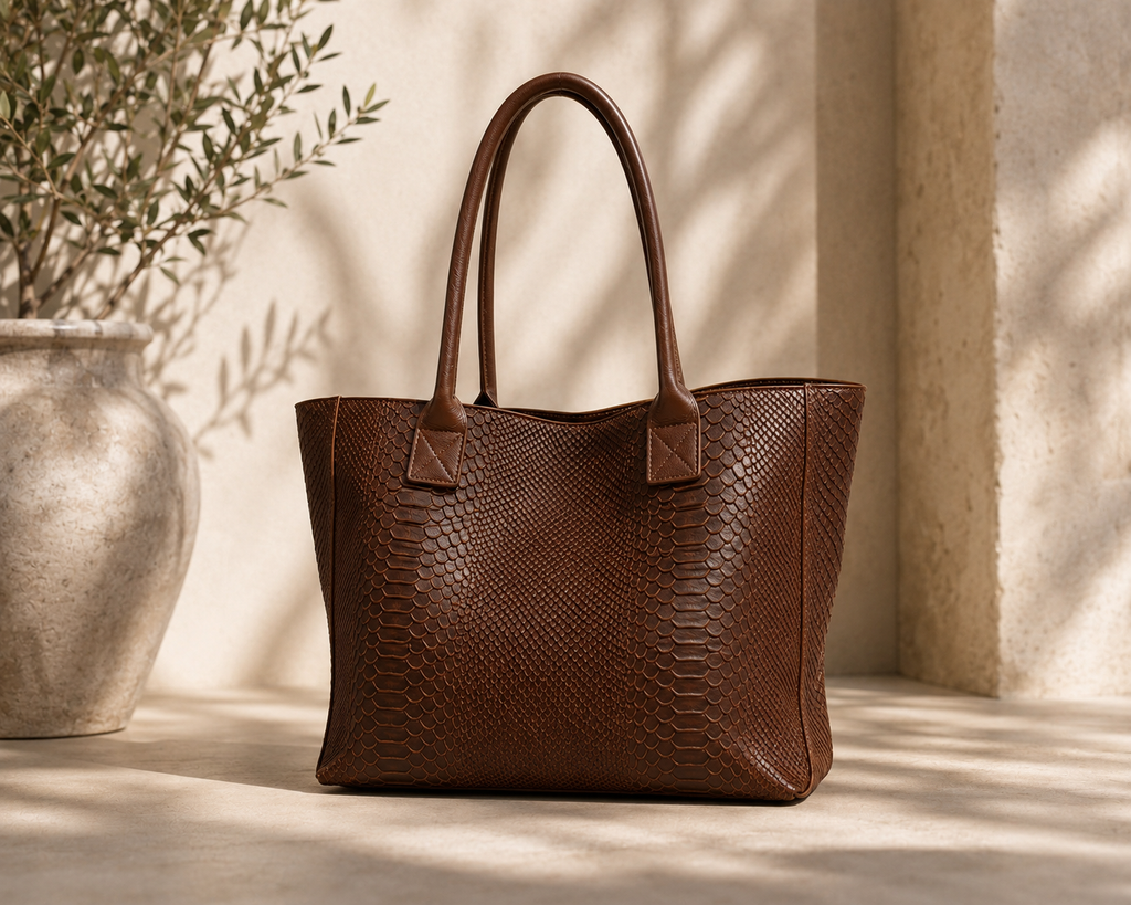 Sac à main LOLITA –coloris marron- cuir italien 🇮🇹
